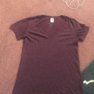 Maroon v-cut shirt size small